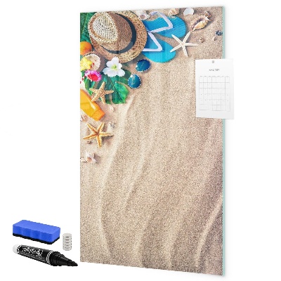 Pizarra magnética de pared con rotulador Un tablero creativo para los recuerdos de vacaciones