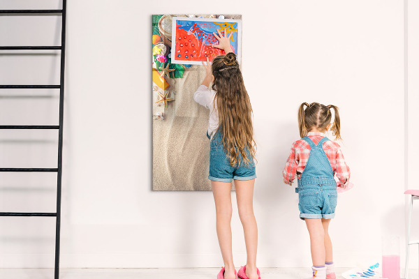 Pizarra magnética de pared con rotulador Un tablero creativo para los recuerdos de vacaciones
