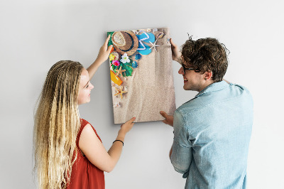 Pizarra magnética de pared con rotulador Un tablero creativo para los recuerdos de vacaciones