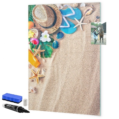 Pizarra magnética de pared con rotulador Un tablero creativo para los recuerdos de vacaciones