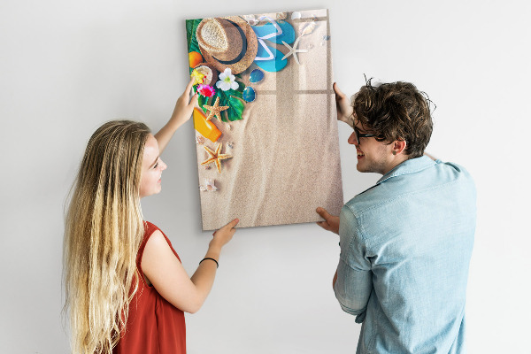Pizarra magnética de pared con rotulador Un tablero creativo para los recuerdos de vacaciones