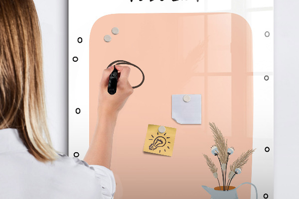 Pizarra magnética de pared con rotulador Tablero de planificación y toma de notas