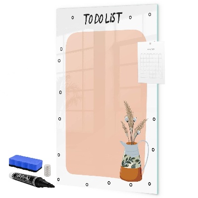 Pizarra magnética de pared con rotulador Tablero de planificación y toma de notas