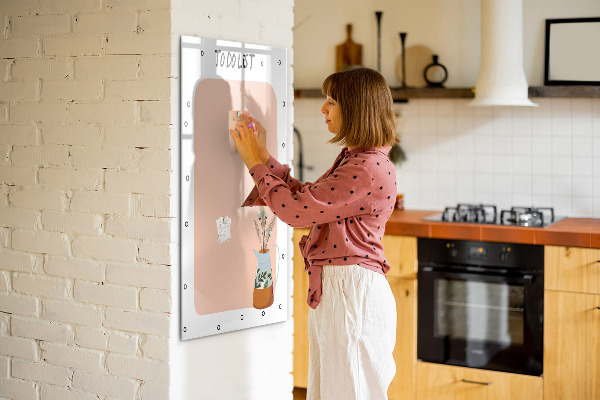Pizarra magnética de pared con rotulador Tablero de planificación y toma de notas