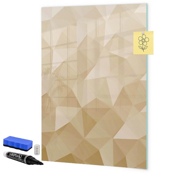 Pizarra magnética de pared con rotulador Tablero moderno para notas y fotos
