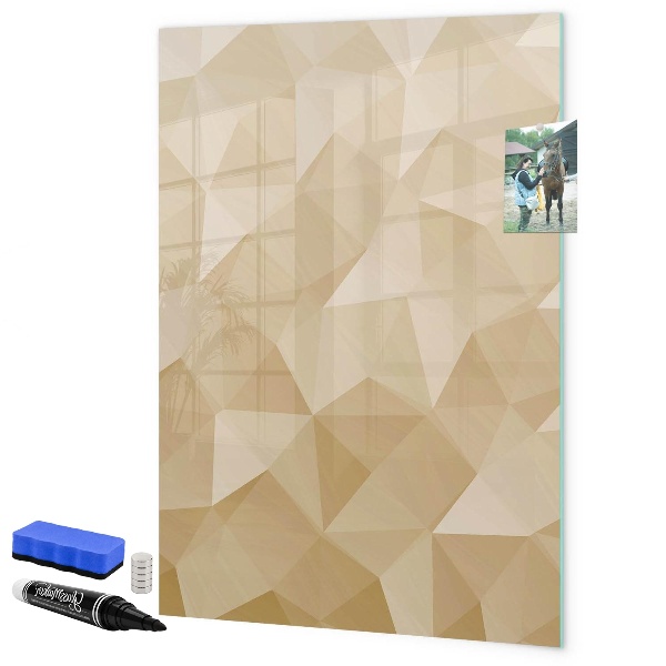 Pizarra magnética de pared con rotulador Tablero moderno para notas y fotos