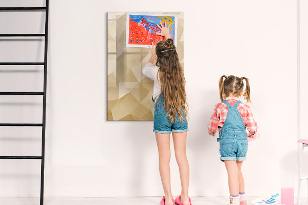 Pizarra magnética de pared con rotulador Tablero moderno para notas y fotos