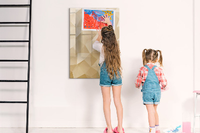 Pizarra magnética de pared con rotulador Tablero moderno para notas y fotos