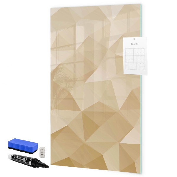 Pizarra magnética de pared con rotulador Tablero moderno para notas y fotos