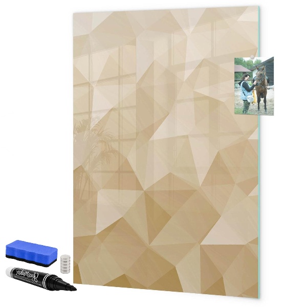 Pizarra magnética de pared con rotulador Tablero moderno para notas y fotos