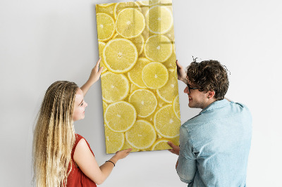 Pizarra magnética de pared con rotulador Tablero de notas de limones coloridos