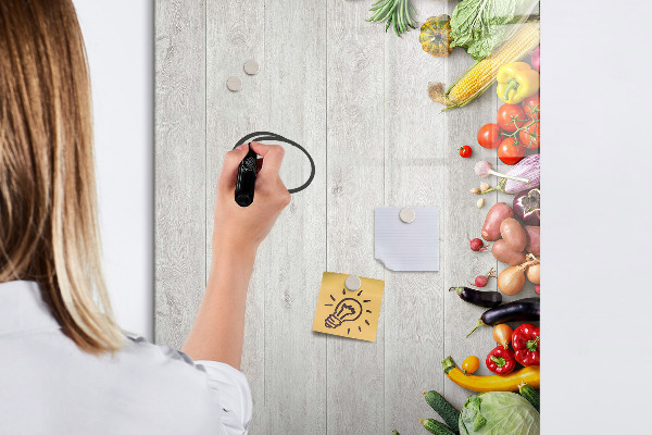 Pizarra magnética de pared con rotulador Tablero creativo para notas y fotos