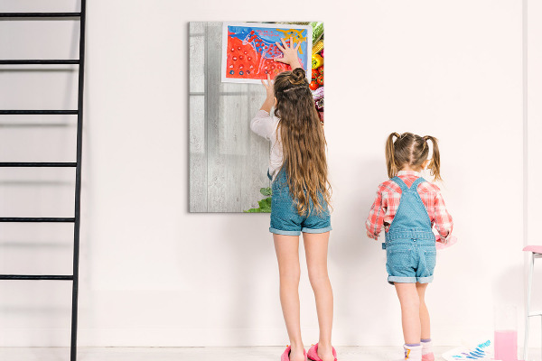 Pizarra magnética de pared con rotulador Tablero creativo para notas y fotos