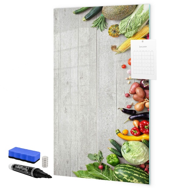 Pizarra magnética de pared con rotulador Tablero creativo para notas y fotos