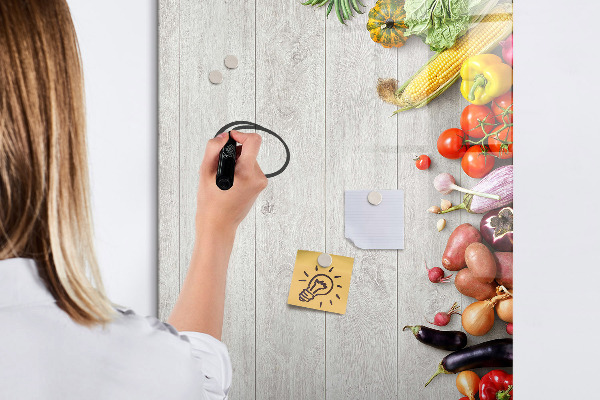 Pizarra magnética de pared con rotulador Tablero creativo para notas y fotos