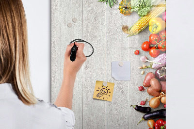 Pizarra magnética de pared con rotulador Tablero creativo para notas y fotos