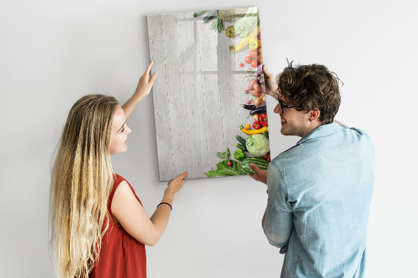 Pizarra magnética de pared con rotulador Tablero creativo para notas y fotos