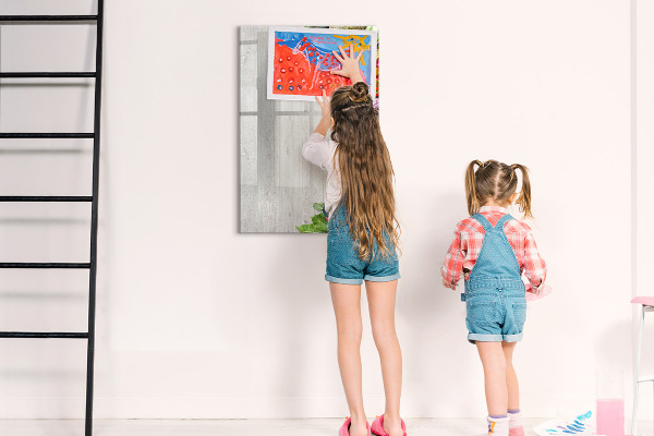 Pizarra magnética de pared con rotulador Tablero creativo para notas y fotos
