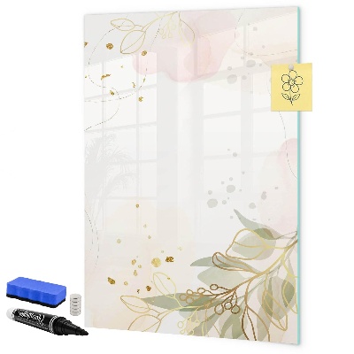 Pizarra magnética de pared con rotulador Tablero creativo para fotos y notas