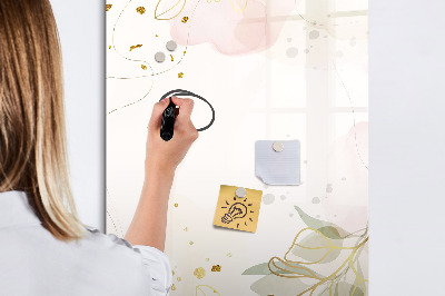 Pizarra magnética de pared con rotulador Tablero creativo para fotos y notas