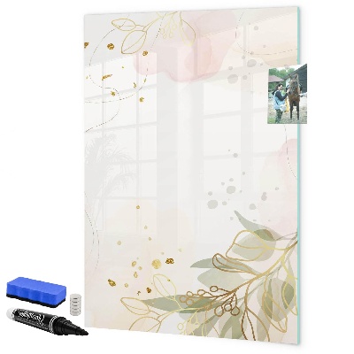Pizarra magnética de pared con rotulador Tablero creativo para fotos y notas