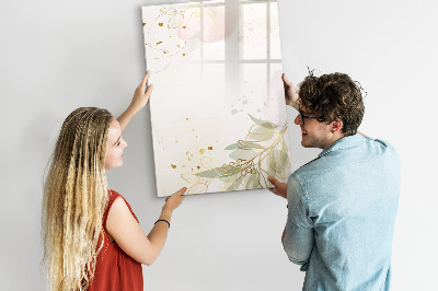 Pizarra magnética de pared con rotulador Tablero creativo para fotos y notas