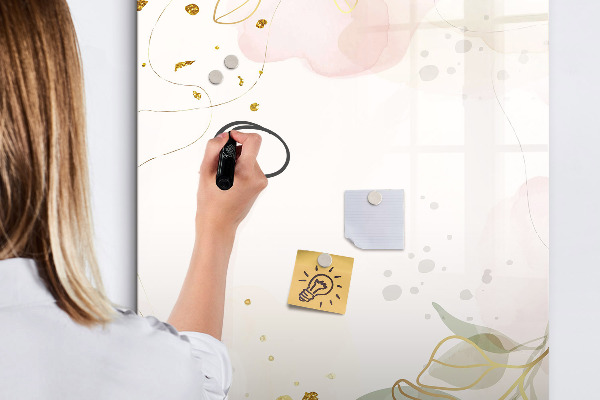 Pizarra magnética de pared con rotulador Tablero creativo para fotos y notas
