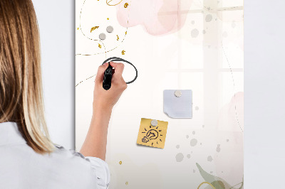 Pizarra magnética de pared con rotulador Tablero creativo para fotos y notas
