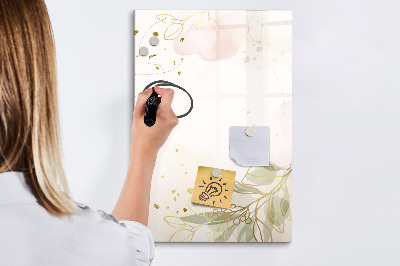 Pizarra magnética de pared con rotulador Tablero creativo para fotos y notas