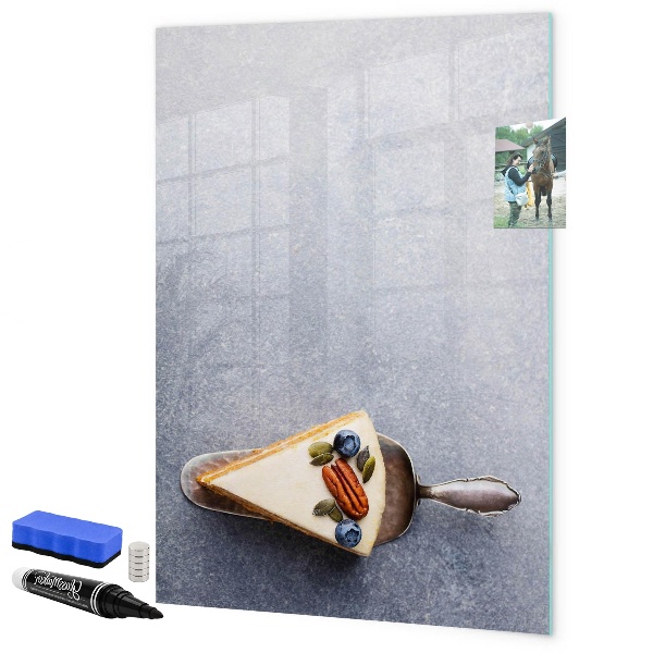 Pizarra magnética de pared con rotulador Tablero creativo para notas y fotos