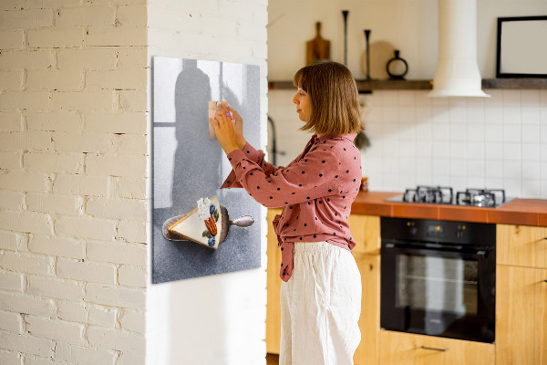 Pizarra magnética de pared con rotulador Tablero creativo para notas y fotos