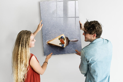 Pizarra magnética de pared con rotulador Tablero creativo para notas y fotos