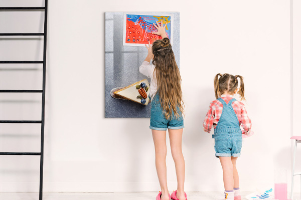 Pizarra magnética de pared con rotulador Tablero creativo para notas y fotos