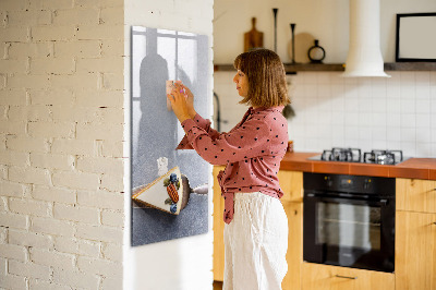 Pizarra magnética de pared con rotulador Tablero creativo para notas y fotos