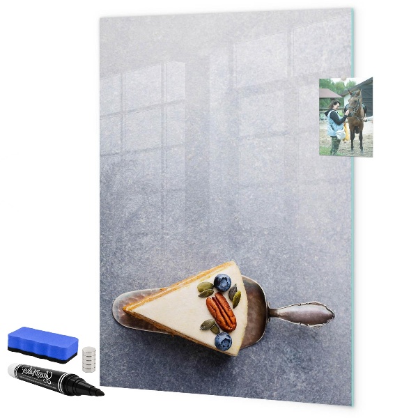 Pizarra magnética de pared con rotulador Tablero creativo para notas y fotos