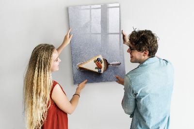 Pizarra magnética de pared con rotulador Tablero creativo para notas y fotos