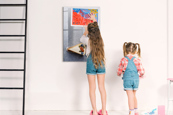 Pizarra magnética de pared con rotulador Tablero creativo para notas y fotos