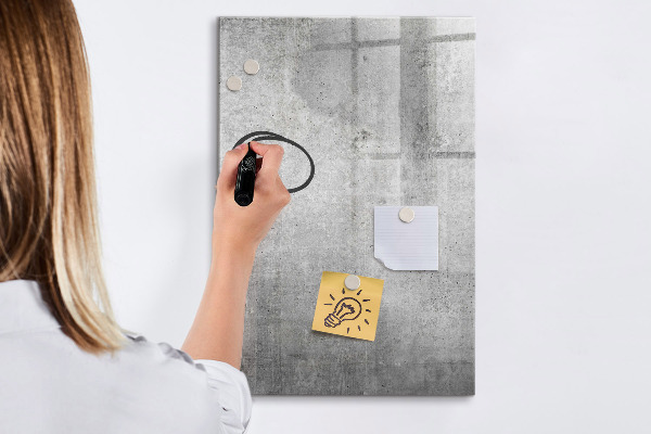 Pizarra borrable de cristal con imanes Tablero moderno para notas y fotos