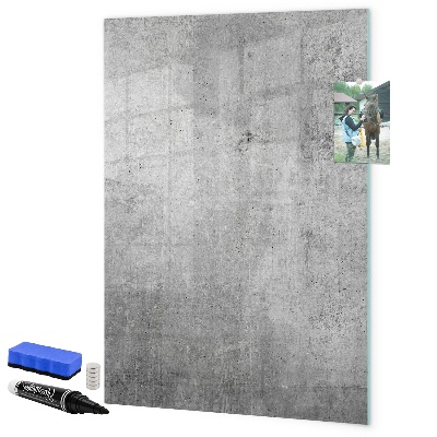 Pizarra borrable de cristal con imanes Tablero moderno para notas y fotos