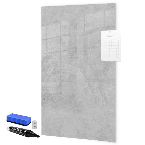 Pizarra magnética de pared con rotulador Un espacio para presentar recuerdos y notas.