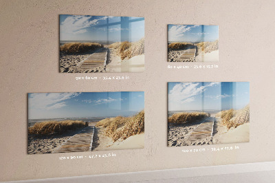 Pizarra magnética de pared con rotulador Playa, recuerdos y creatividad en fotografías