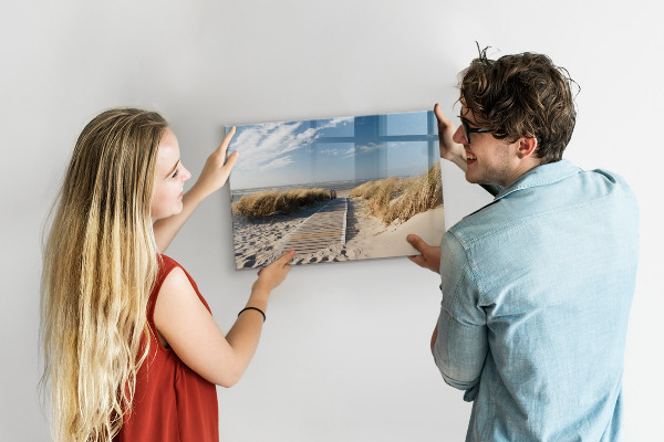 Pizarra magnética de pared con rotulador Playa, recuerdos y creatividad en fotografías