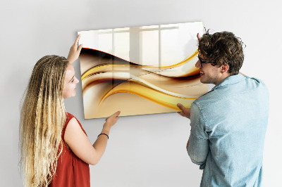 Pizarra magnética de pared con rotulador Un espacio moderno para presentar fotografías