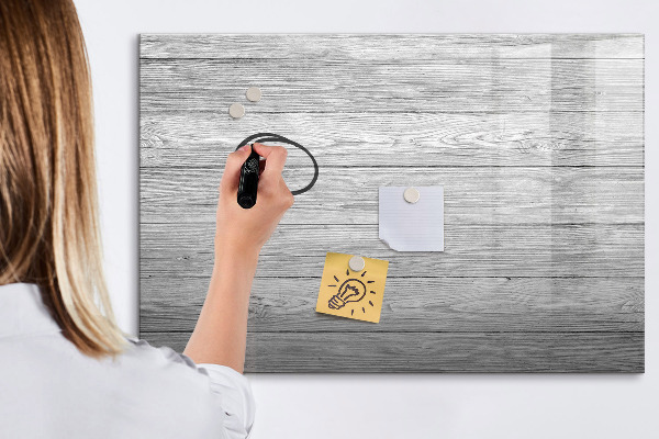 Pizarra magnética de pared con rotulador Tablero elegante para fotos y notas.