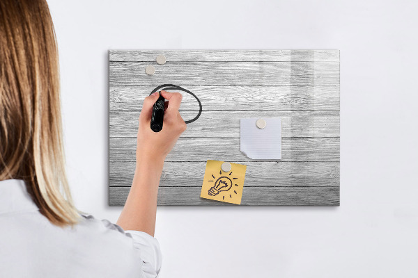 Pizarra magnética de pared con rotulador Tablero elegante para fotos y notas.