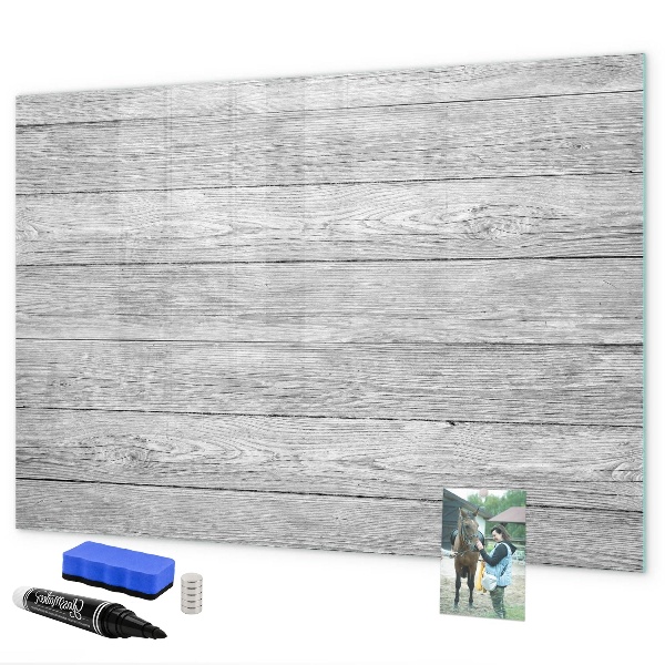 Pizarra magnética de pared con rotulador Tablero elegante para fotos y notas.