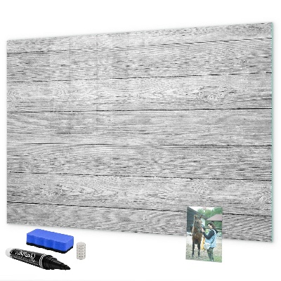 Pizarra magnética de pared con rotulador Tablero elegante para fotos y notas.