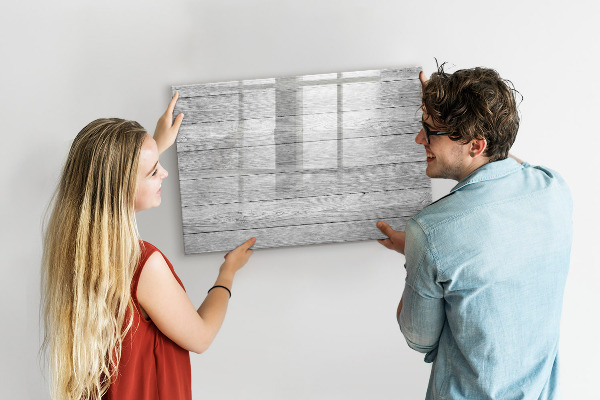 Pizarra magnética de pared con rotulador Tablero elegante para fotos y notas.