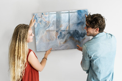 Pizarra borrable de cristal con imanes Tablero de exhibición de fotos moderno