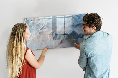 Pizarra borrable de cristal con imanes Tablero de exhibición de fotos moderno